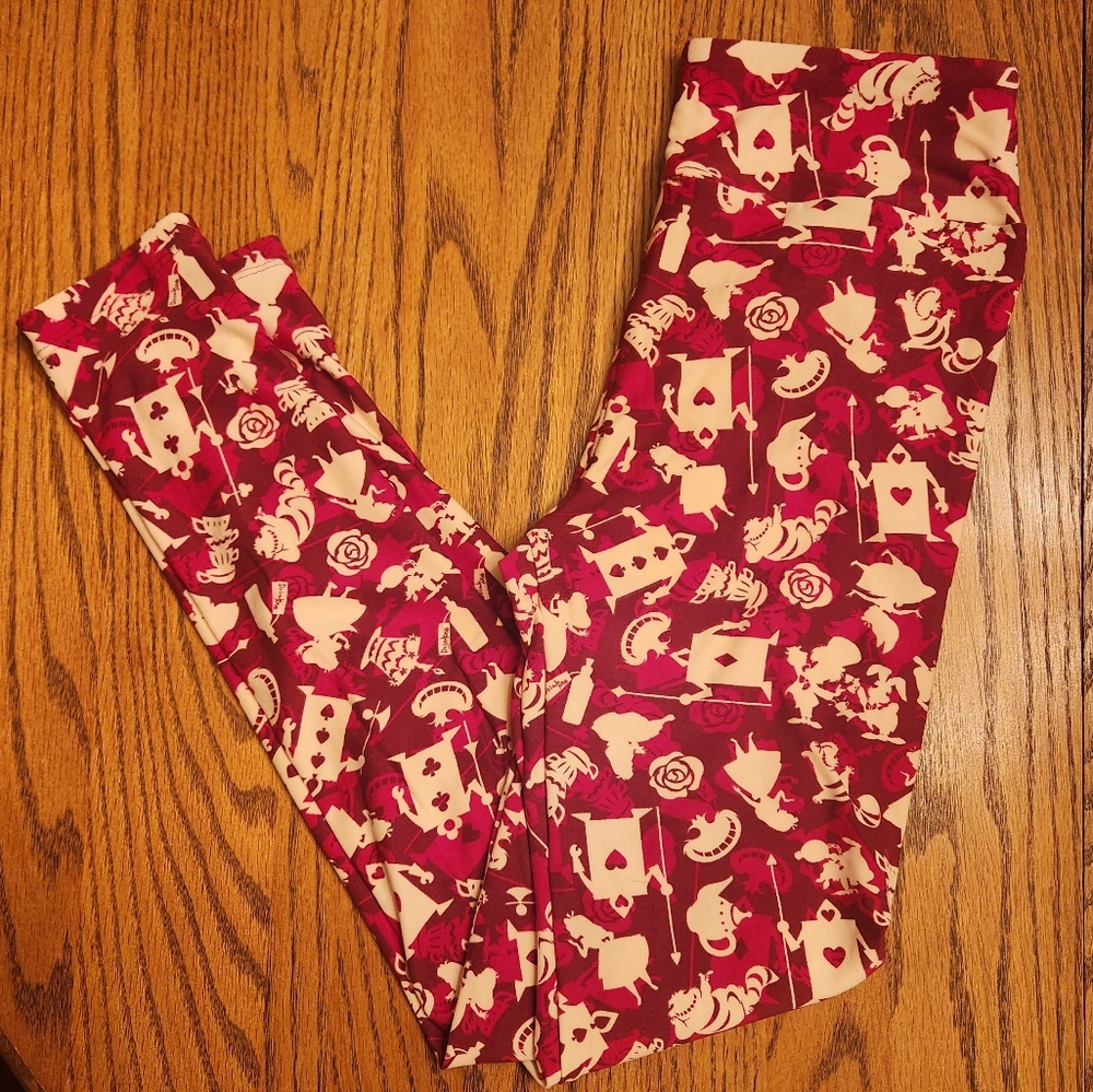 Lularoe OS Limited Edition Disney's Alice In Wonderland Themed Leggings …